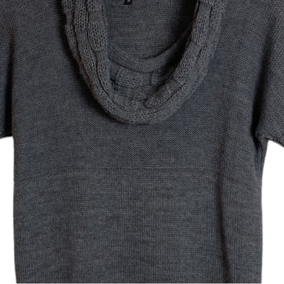 Berretti Gray Wool Blend Cowl Neck Tunic - Picture 2 of 10